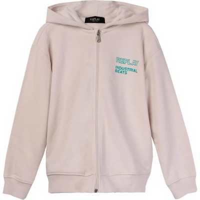 блуза,детски,блузи,replay,sb2725.050.22739,full,zip,sweatshirt,beige