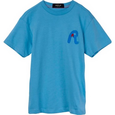 тениска,детски,тениски,replay,sb7401.063.23700,short,sleeve,t,shirt,blue,(surfer,blue)
