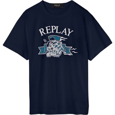 тениска,детски,тениски,replay,sb7407.053.2660,short,sleeve,t,shirt,blue,(deep,blue)