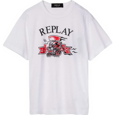 тениска,детски,тениски,replay,sb7407.053.2660,short,sleeve,t,shirt,white