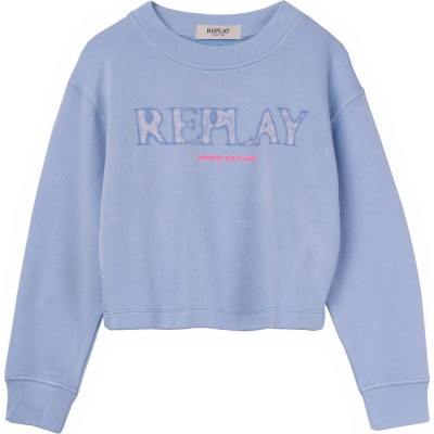 блуза,детски,блузи,replay,sg2125.054.23322,sweatshirt,periwinkler,(blue)