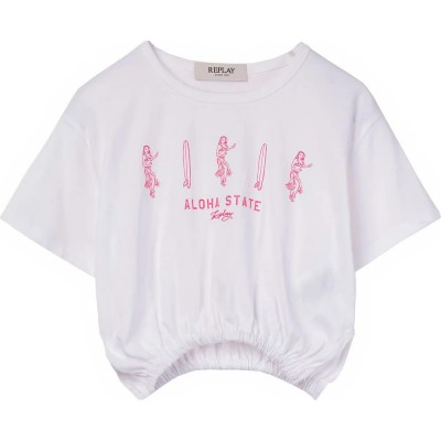 тениска,детски,тениски,replay,sg7301.050.2660,short,sleeve,t,shirt,white