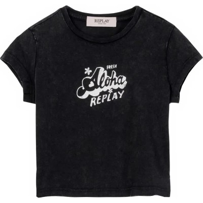 тениска,детски,тениски,replay,sg7519.051.2660m,short,sleeve,t,shirt,black,(blackboard)