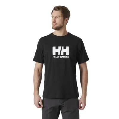 тениска,мъжки,тениски,helly,hansen,logo,3.0,short,sleeve,t,shirt,black
