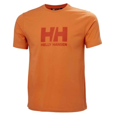 тениска,мъжки,тениски,helly,hansen,logo,3.0,short,sleeve,t,shirt,bonfire,(orange)