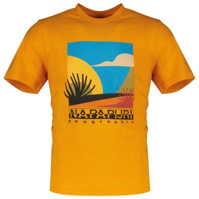 тениска,мъжки,тениски,napapijri,arbia,short,sleeve,t,shirt,apricot,(orange)