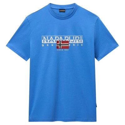 тениска,мъжки,тениски,napapijri,aylmer,short,sleeve,t,shirt,ultramarine,(blue)