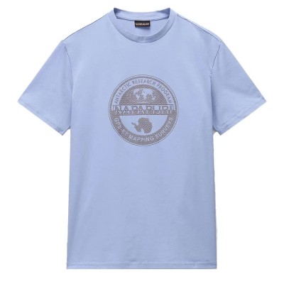 тениска,мъжки,тениски,napapijri,bollo,short,sleeve,t,shirt,blue,(soft,chamber)