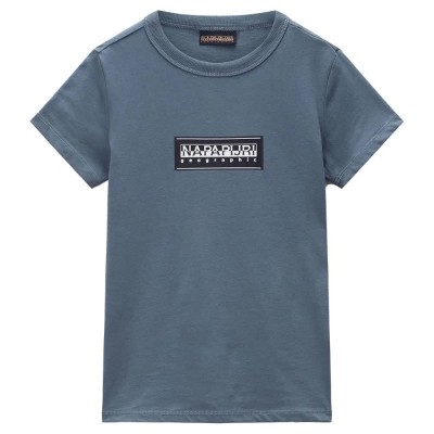 тениска,детски,тениски,napapijri,chamois,summer,short,sleeve,t,shirt,stormy,weat,(blue)