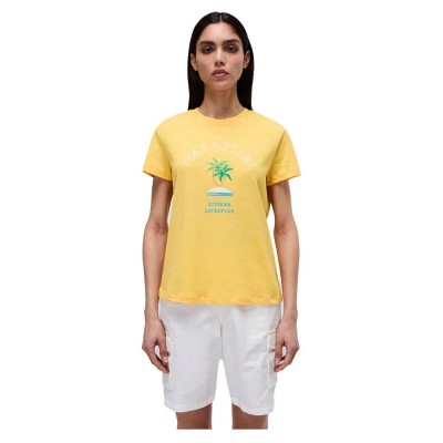 тениска,дамски,тениски,napapijri,fete,short,sleeve,t,shirt,daffodil,(yellow)