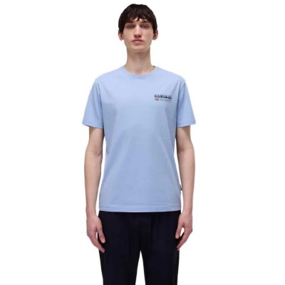 тениска,мъжки,тениски,napapijri,kasba,short,sleeve,t,shirt,blue,(soft,chamber)