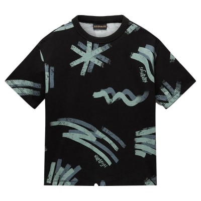 тениска,детски,тениски,napapijri,lieto,short,sleeve,t,shirt,black