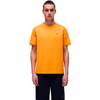 тениска,мъжки,тениски,napapijri,salis,summer,short,sleeve,t,shirt,apricot,(orange)