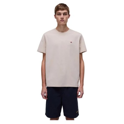 тениска,мъжки,тениски,napapijri,salis,summer,short,sleeve,t,shirt,beige,(feather,gr)
