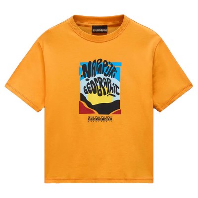 тениска,детски,тениски,napapijri,sella,short,sleeve,t,shirt,orange,(apricot)