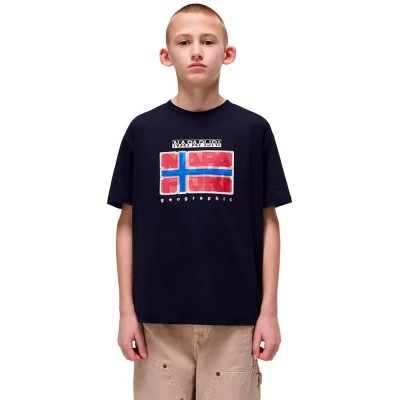 тениска,детски,тениски,napapijri,sella,short,sleeve,t,shirt,blue,marine,(blue)