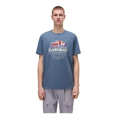 тениска,мъжки,тениски,napapijri,turin,short,sleeve,t,shirt,stormy,weat,(blue)