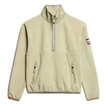 блуза,дамски,блузи,superdry,active,half,zip,sweatshirt,beige
