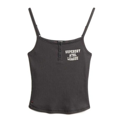 тениска,дамски,тениски,superdry,ath,ess,graphic,sleeveless,t,shirt,charcoal,(black)