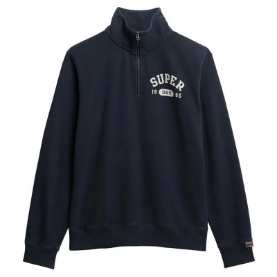 блуза,мъжки,пуловери,superdry,athletic,ess,half,zip,sweatshirt,blue