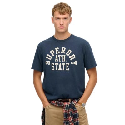 тениска,мъжки,тениски,superdry,athletic,ess,short,sleeve,t,shirt,nautical,navy,(blue)