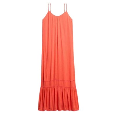 потник,дамски,поли,и,рокли,superdry,cami,long,dress,hot,coral,(orange)