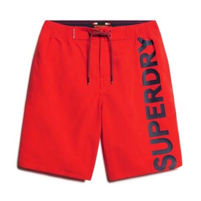 бански,гащета,мъжки,бански,костюми,superdry,classic,19´´,logo,swimming,shorts,bright,red,(red)