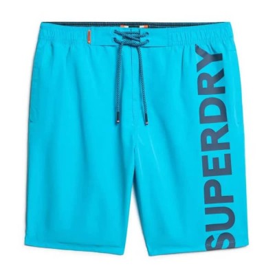 бански,гащета,мъжки,бански,костюми,superdry,classic,19´´,logo,swimming,shorts,hawaii,blue,(blue)