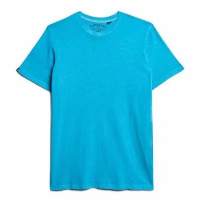 тениска,мъжки,тениски,superdry,classic,essential,short,sleeve,t,shirt,washed,atomic,blue,(blue)