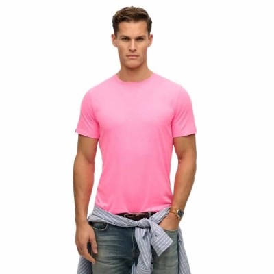тениска,мъжки,тениски,superdry,classic,essential,short,sleeve,t,shirt,pink,(washed,dry,fluro,pink)