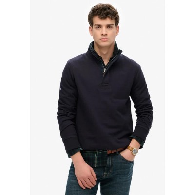 блуза,мъжки,пуловери,superdry,classics,henley,half,zip,sweatshirt,blue
