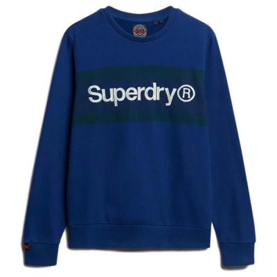 блуза,мъжки,пуловери,superdry,core,logo,stripe,relaxed,sweatshirt,blue,(supermarine,navy)