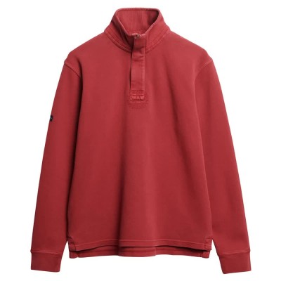 блуза,мъжки,пуловери,superdry,cotton,classic,pique,henley,sweatshirt,washed,red,(red)