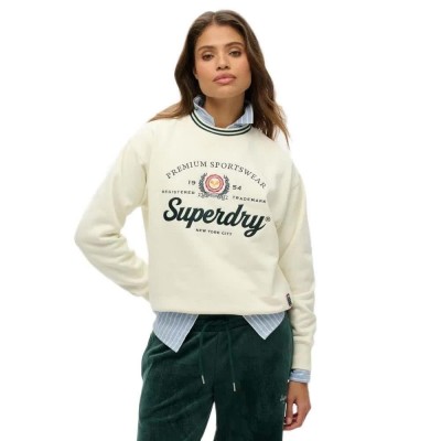 блуза,дамски,блузи,superdry,country,club,loose,sweatshirt,beige