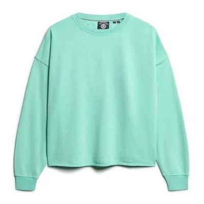 блуза,дамски,блузи,superdry,essential,logo,gd,relax,sweatshirt,green,(spearmint,light,green)