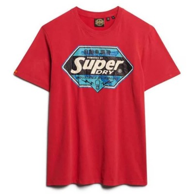 тениска,мъжки,тениски,superdry,gasoline,graphic,relaxed,short,sleeve,t,shirt,dark,red,(red)
