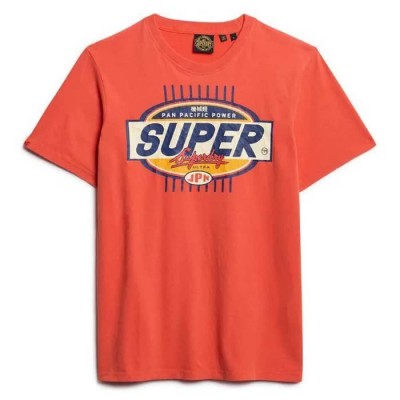 тениска,мъжки,тениски,superdry,gasoline,graphic,relaxed,short,sleeve,t,shirt,havana,orange,(orange)