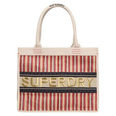 чанта,всички,чанти,superdry,luxe,embroidered,tote,bag,ecru,red,(multicolor)