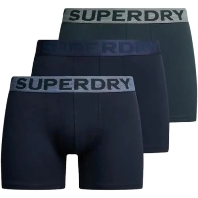 боксерки,мъжко,бельо,superdry,m3110452c,boxers,3,units,eclipse,navy,blue,(blue)