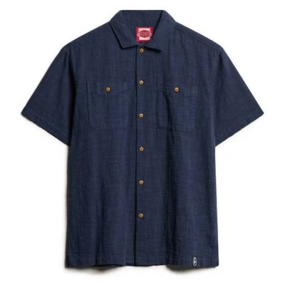 риза,с,къс,ръкав,мъжки,ризи,superdry,merchant,textured,short,sleeve,shirt,blue