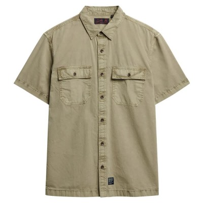 риза,с,къс,ръкав,мъжки,ризи,superdry,military,short,sleeve,shirt,brown,(stonewash,taupe,brown)