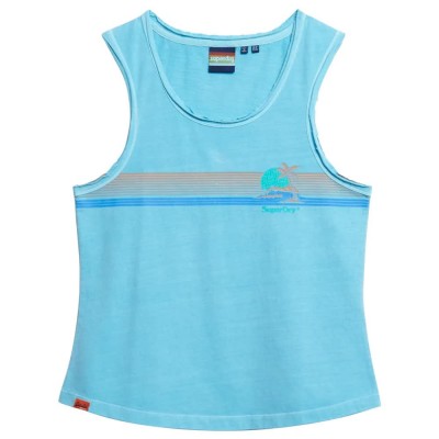 тениска,дамски,тениски,superdry,outdoor,stripe,scoop,sleeveless,t,shirt,neon,sky,blue,(blue)