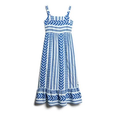 рокля,дамски,поли,и,рокли,superdry,statement,tiered,long,dress,blue