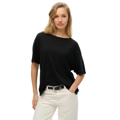 тениска,дамски,тениски,superdry,studios,dropped,shoulder,short,sleeve,t,shirt,black