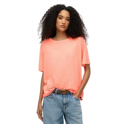 тениска,дамски,тениски,superdry,studios,dropped,shoulder,short,sleeve,t,shirt,neon,orange,(orange)