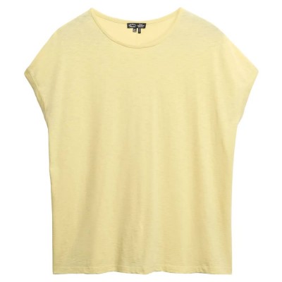 тениска,дамски,тениски,superdry,studios,loose,short,sleeve,t,shirt,french,vanilla,yellow,(yellow)