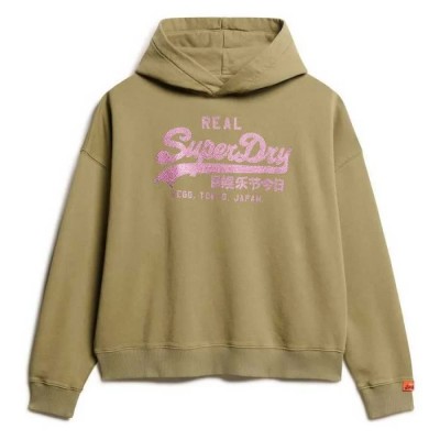суичър,дамски,блузи,superdry,vl,rhinestone,relaxed,hoodie,dark,sage,green,(green)
