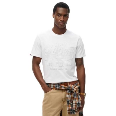 тениска,мъжки,тениски,superdry,workwear,embossed,relaxed,short,sleeve,t,shirt,optic,(white)