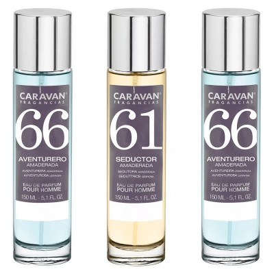 мъжки,парфюми,caravan,nº61,nº66x2,150ml,parfum,3,units,golden