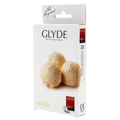 хигиена,тяло,glyde,ultra,condoms,vainilla,10,units,clear,(golden)